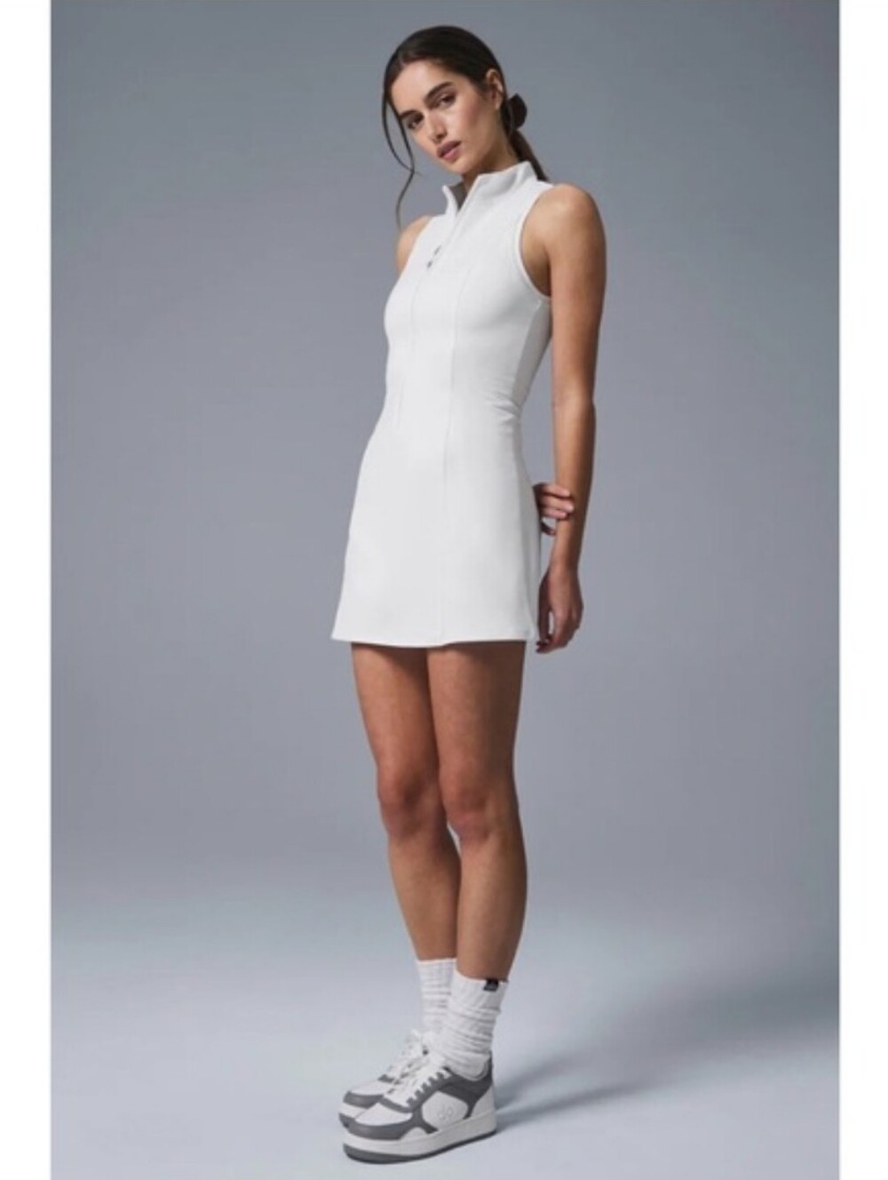 Alo Yoga Alosoft Carefree 1/2 Zip Dress - Tennis Golf Sporty - Picture 7 of 8